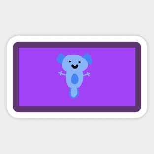 Blue Axolotl Sticker